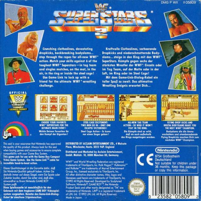 WWF Superstars 2 — box-2D-back (EU)