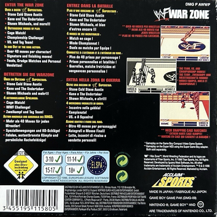 WWF War Zone — box-2D-back (EU)