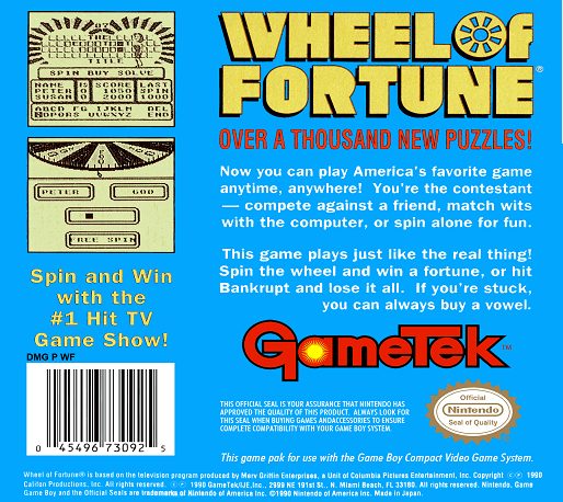 Wheel Of Fortune — box-2D-back (US)