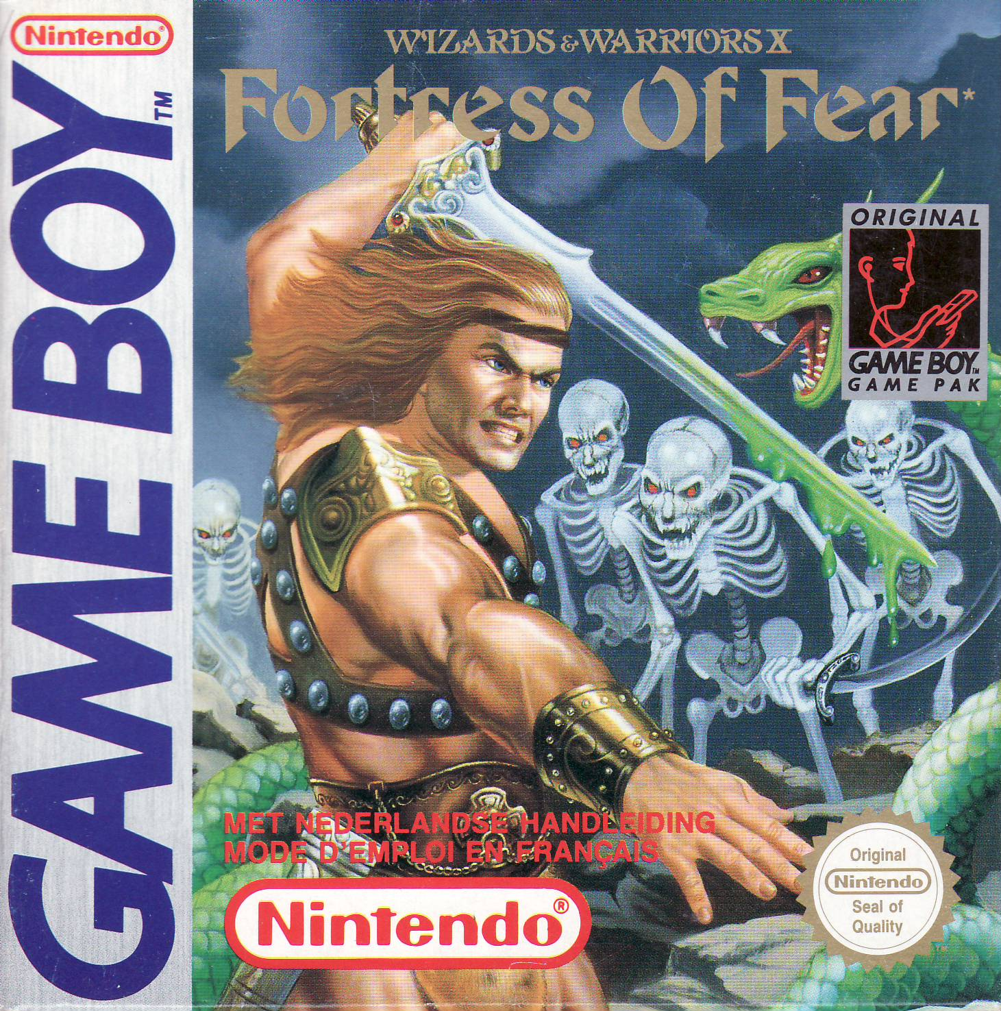 Wizards And Warriors Chapter X - The Fortress Of Fear — box-2D (EU)