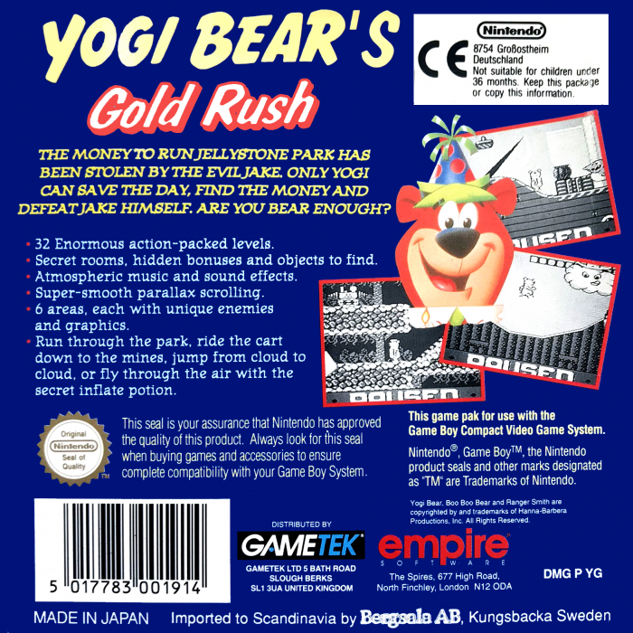 Yogi Bear In Yogi Bear's Goldrush — box-2D-back (EU)