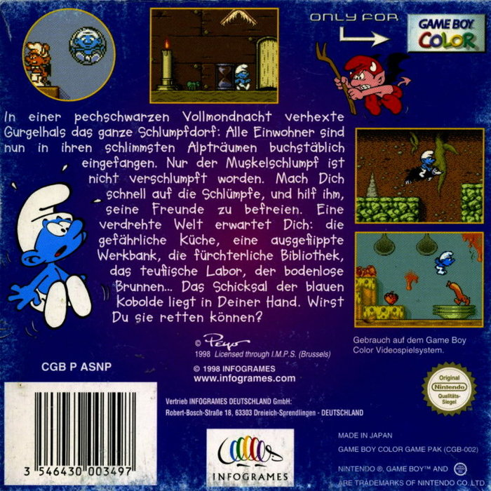 Adventures Of The Smurfs, The — box-2D-back (EU)