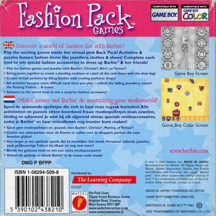 Barbie : Fashion Pack Games — box-2D-back (EU)