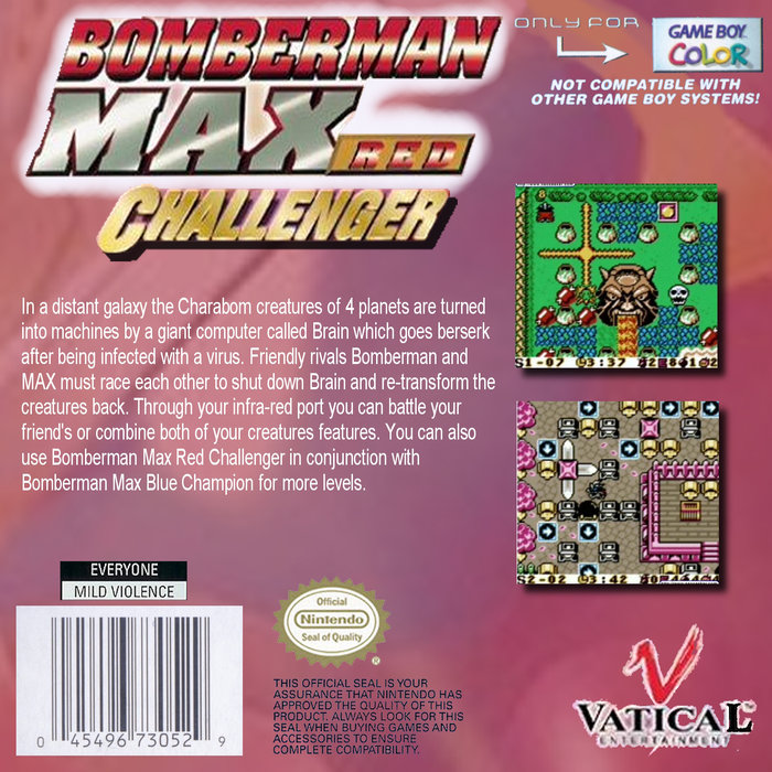 Bomberman Max - Red Challenger — box-2D-back (US)