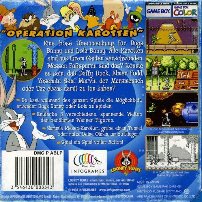 Looney Tunes - Carrot Crazy — box-2D-back (EU)