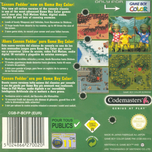 Cannon Fodder — box-2D-back (EU)