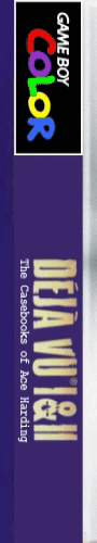 Deja Vu 1 And 2 - The Casebooks Of Ace Harding — box-2D-side (US)