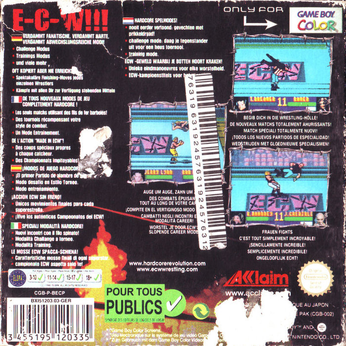 ECW Hardcore Revolution — box-2D-back (EU)