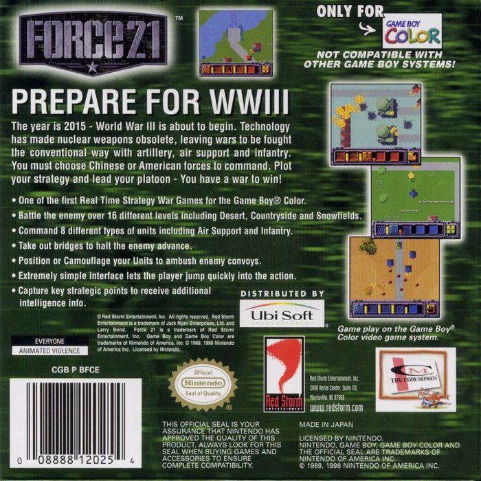 Force 21 — box-2D-back (US)