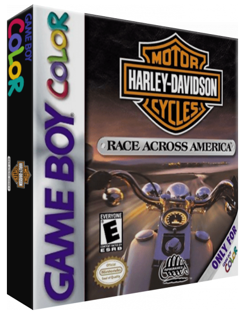 Harley-Davidson Motor Cycles - Race Across America — box-3D (US)