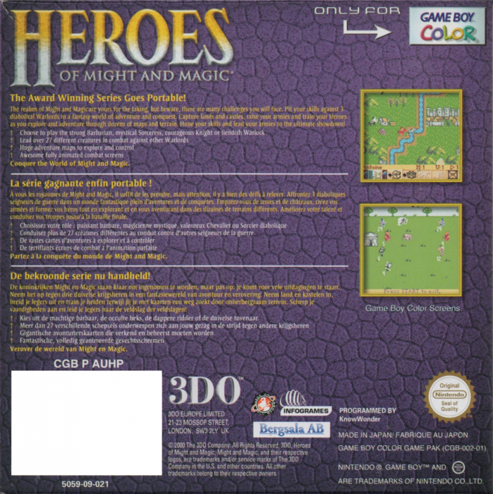 Heroes of Might and Magic — box-2D-back (EU)