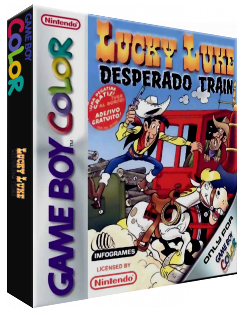 Lucky Luke - Desperado Train — box-3D (EU)
