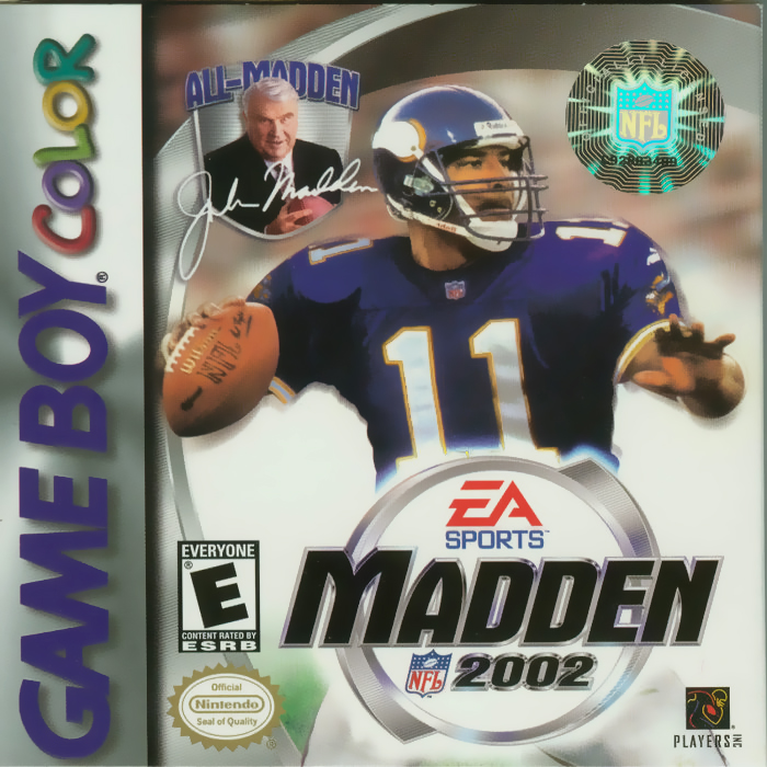 Madden Nfl 2002 box art