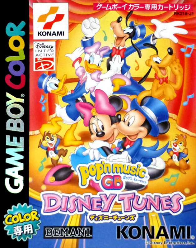 Pop'n Music Gb - Disney Tunes box art
