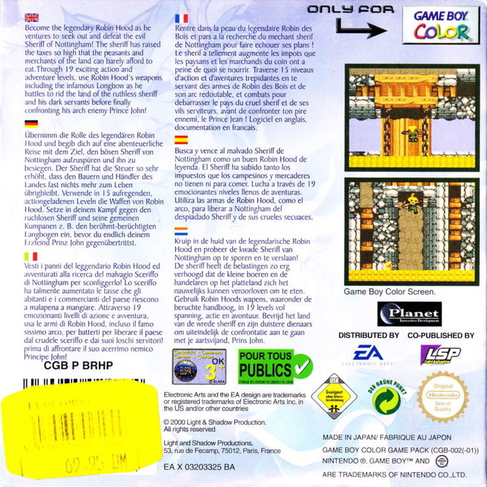 Robin Hood — box-2D-back (EU)