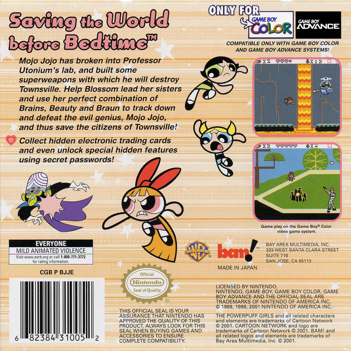 The Powerpuff Girls : Bad Mojo Jojo — box-2D-back (US)