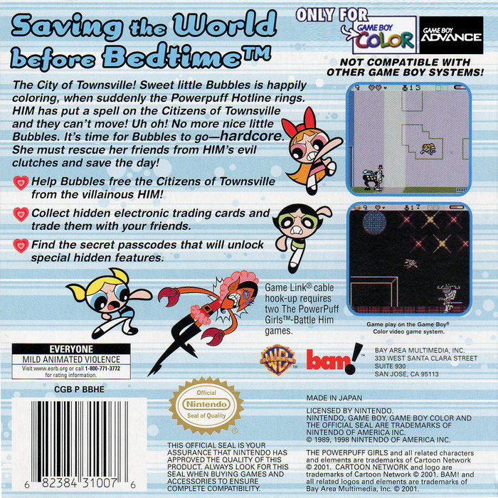 The Powerpuff Girls : Battle Him — box-2D-back (US)