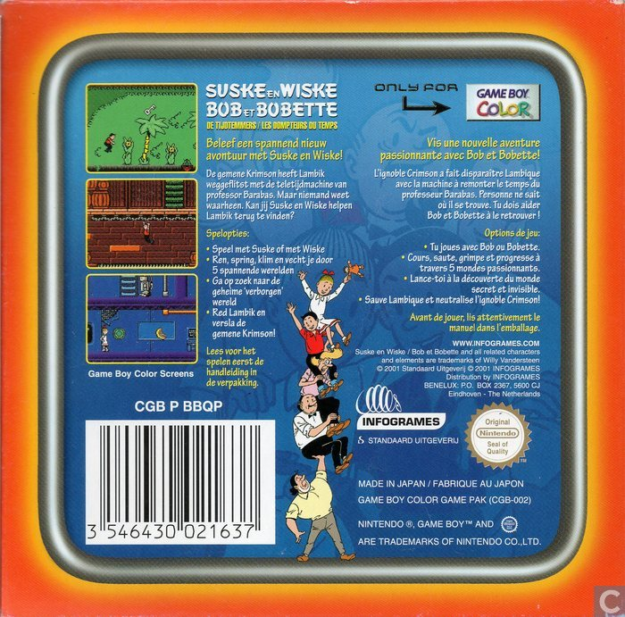 Bob Et Bobette - Les Dompteurs Du Temps — box-2D-back (EU)