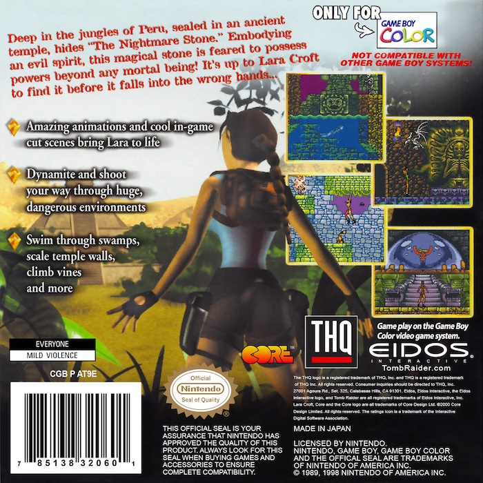 Tomb Raider — box-2D-back (US)