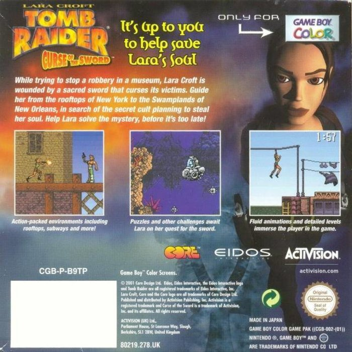 Tomb Raider - Curse Of The Sword — box-2D-back (EU)