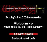 Wizardry 3 - Diamond No Kishi — sstitle (WOR)