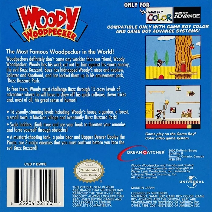 Woody Woodpecker — box-2D-back (US)