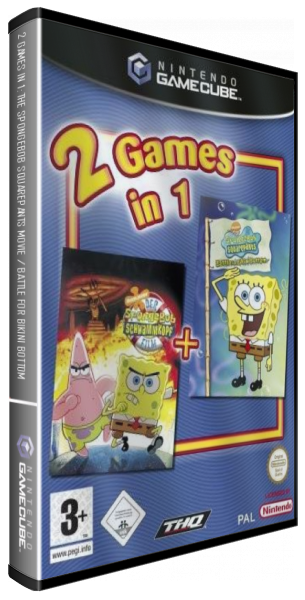 2 Games In 1 - The Spongebob Squarepants Movie / Battle For Bikini Bottom — box-3D (DE)