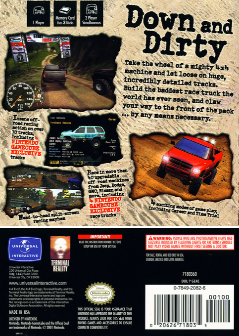 4x4 Evo 2 — box-2D-back (US)
