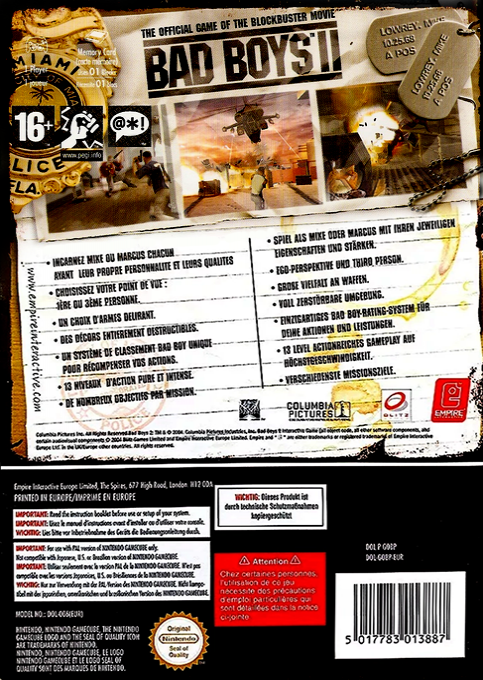 Bad Boys 2 — box-2D-back (FR)
