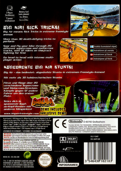 Big Air Freestyle — box-2D-back (EU)