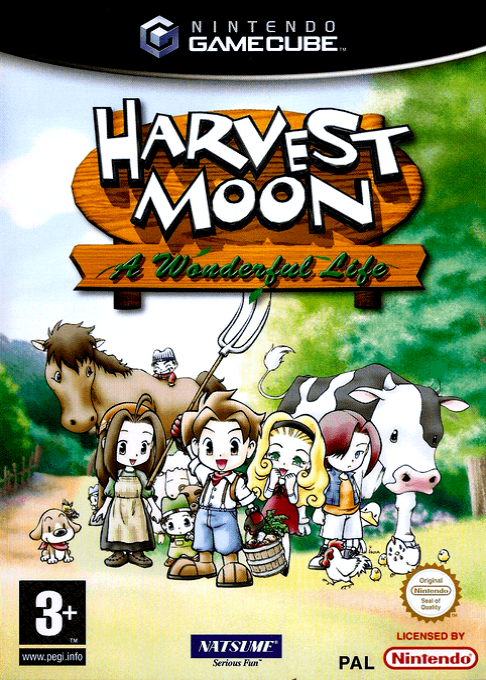 Harvest Moon - A Wonderful Life — box-2D (EU)
