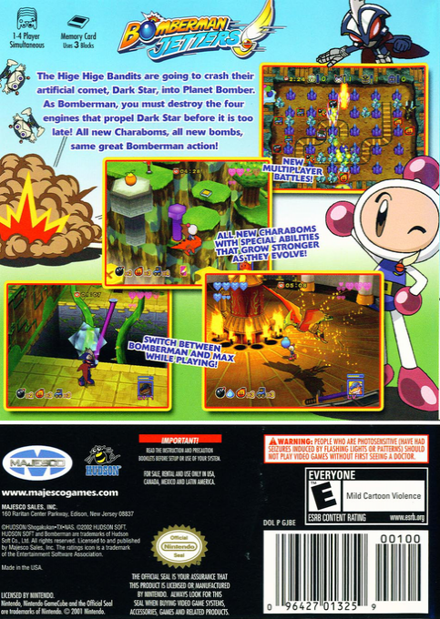 Bomberman Jetters — box-2D-back (US)