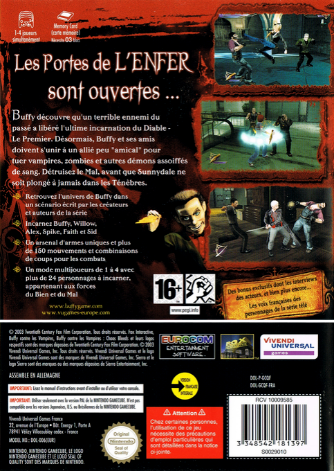 Buffy The Vampire Slayer - Chaos Bleeds — box-2D-back (FR)