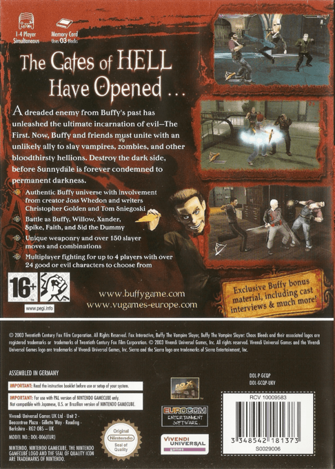 Buffy The Vampire Slayer - Chaos Bleeds — box-2D-back (EU)