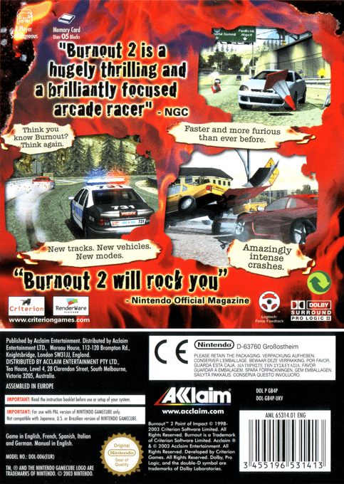 Burnout 2 - Point Of Impact — box-2D-back (EU)