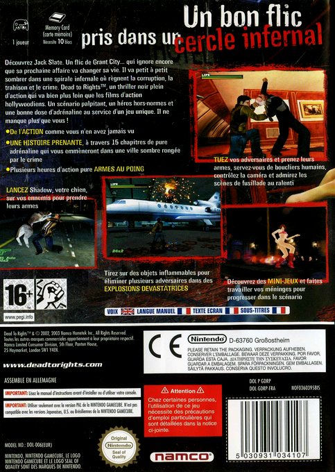 Dead To Rights — box-2D-back (FR)