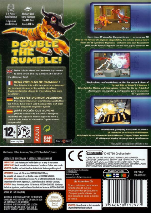 Digimon - Rumble Arena 2 — box-2D-back (EU)
