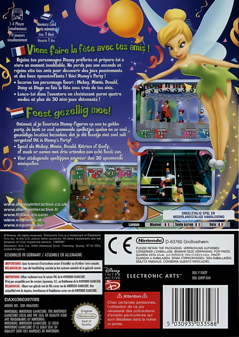 Disney's Party — box-2D-back (FR)