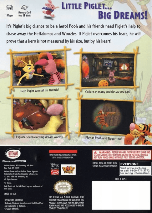 Piglet's Big Game — box-2D-back (US)