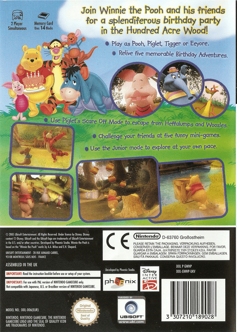 Winnie The Pooh's Rumbly Tumbly Adventure — box-2D-back (EU)