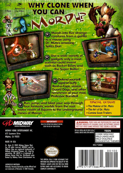 Dr. Muto — box-2D-back (US)