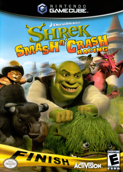 Shrek Smash n' Crash Racing box art