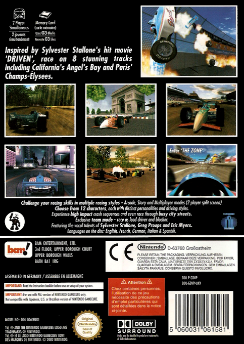 Driven — box-2D-back (EU)