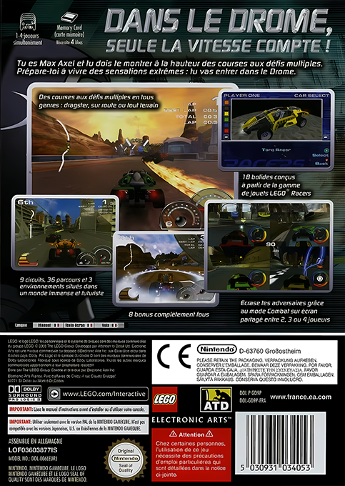 Drome Racers — box-2D-back (FR)