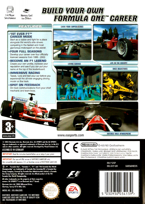 F1 Career Challenge — box-2D-back (EU)