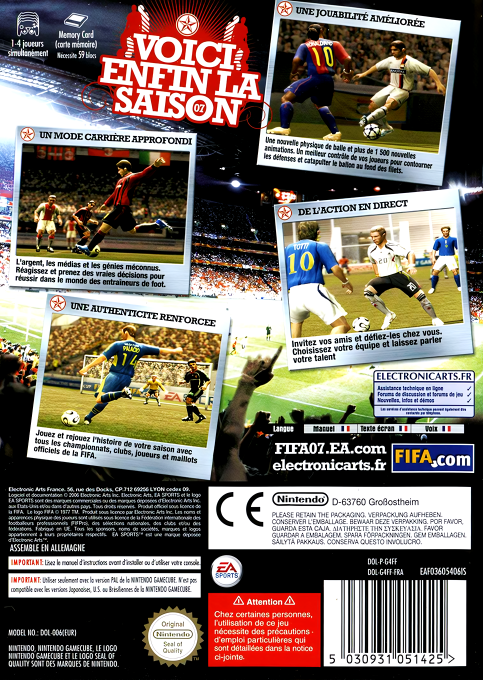 FIFA 07 — box-2D-back (FR)