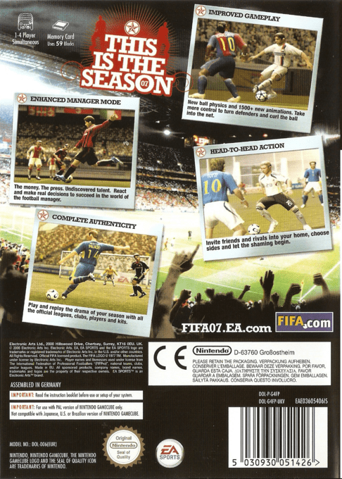 FIFA 07 — box-2D-back (EU)