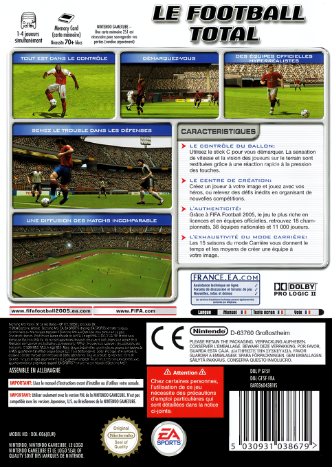 FIFA Football 2005 — box-2D-back (FR)