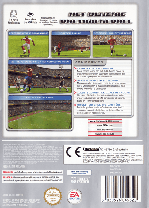 FIFA Football 2005 — box-2D-back (NL)