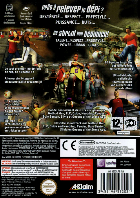 Urban Freestyle Soccer — box-2D-back (EU)